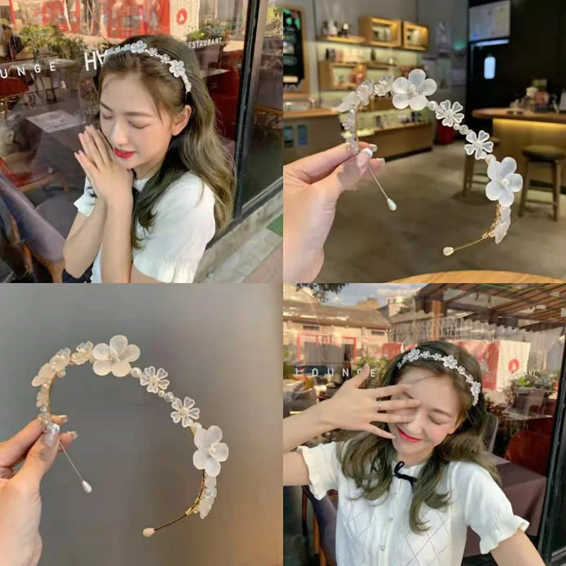 Korean Inspired Elegant Flower Hairband for Bridesmaid or Special Occasion ﻿